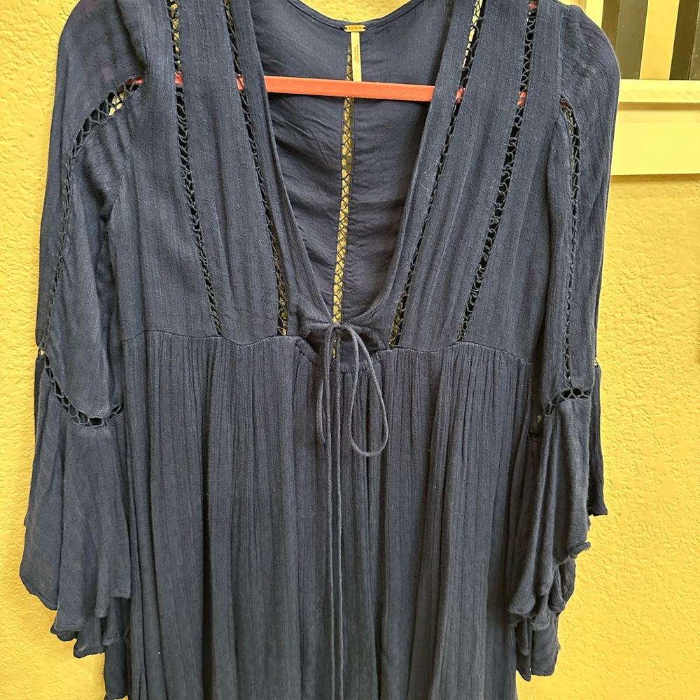 We The Free Navy Blue Blouse